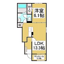 メゾン・サピー　II  ｜ 長野県駒ヶ根市赤穂（賃貸アパート1LDK・1階・50.01㎡） その2