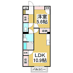 ドリームノスタルジア 1LDKの間取図画像