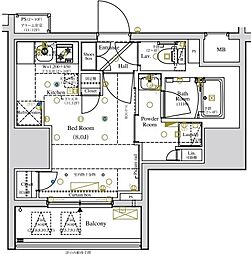 アークマーク浅草 7階ワンルームの間取り