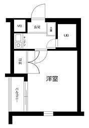 サンパレス吉祥寺 1Kの間取図画像