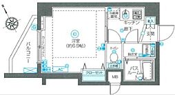 フェニックス国分寺弐番館 1Kの間取図画像