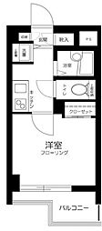 スカイコート新宿弐番館 1Kの間取図画像