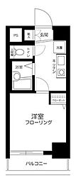 スカイコート高田馬場5 1Kの間取図画像