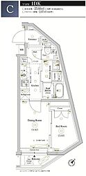 アークマーク小竹向原 1DKの間取図画像
