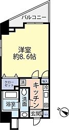 プレール・ドゥーク板橋区役所前 1Kの間取図画像