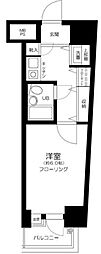 浅草スカイレジテル 1Kの間取図画像