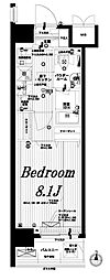 アクサス東京イースト 1Kの間取図画像