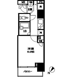 ドルチェ日本橋浜町・壱番館 1Kの間取図画像