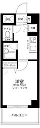 レ・ベント高円寺 1Kの間取図画像