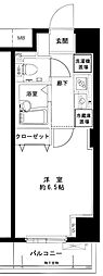 メインステージ西新宿 1Kの間取図画像