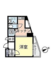 クレッセント西荻窪 ワンルームの間取図画像
