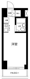 プライムステイ築地 ワンルームの間取図画像