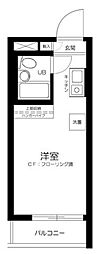 メゾン・ド・ルージュ ワンルームの間取図画像