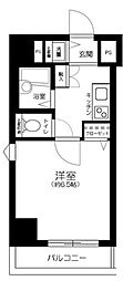 シンシアFOUR-D幡ヶ谷 1Kの間取図画像