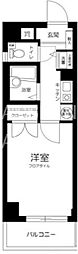 グランヴァン高田馬場 1Kの間取図画像