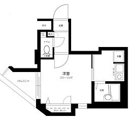 プレール荻窪弐番館 1Kの間取図画像