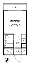 マリオン板橋 ワンルームの間取図画像