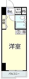 五反田リーラハイタウン ワンルームの間取図画像