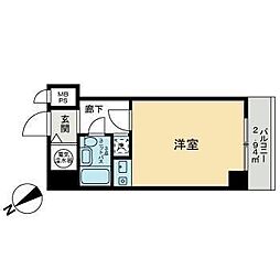 ライオンズプラザ芝公園 1Kの間取図画像