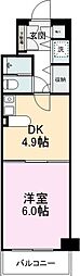 モアエミネンス西新宿 1DKの間取図画像