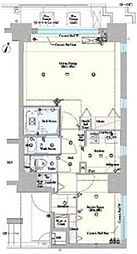 グラントゥルース神田岩本町 1LDKの間取図画像