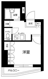 アヴィニティー品川戸越 1Kの間取図画像