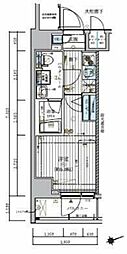 メインステージ北千住4 1Kの間取図画像