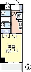 グランヴァン高田馬場 1Kの間取図画像