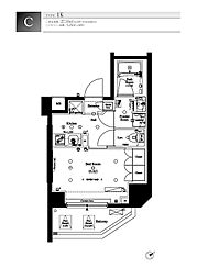 アークマークときわ台 1Kの間取図画像