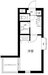 サンテミリオン品川西 1Kの間取図画像