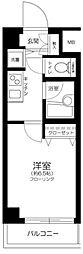 プレール・ドゥーク錦糸町 1Kの間取図画像