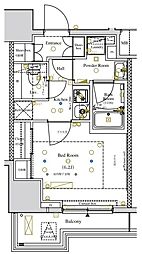 アークマーク浅草(ARKMARK浅草) 1Kの間取図画像