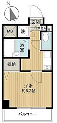 シンシア蒲田ステーションプラザ 1Kの間取図画像
