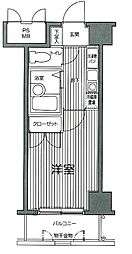 ガラ・シティ笹塚 1Kの間取図画像