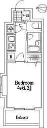 菱和パレス田園調布東 1Kの間取図画像