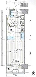 アクサス東京イースト 1Kの間取図画像