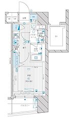 MAINSTAGE八幡山 1Kの間取図画像