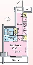 HY's新小岩 1Kの間取図画像