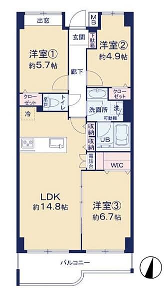 間取りを拡大表示