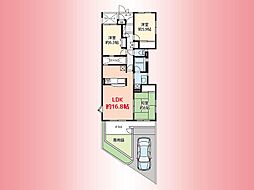 ベルボア相模原 3LDKの間取図画像