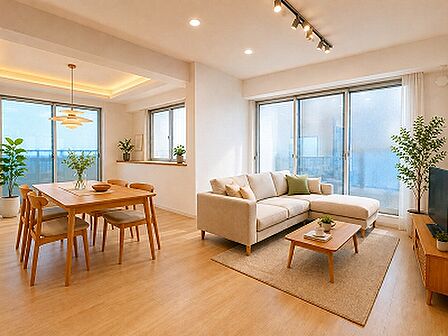 ※画像は実際の室内写真をもとに、家具・調度品の配置例をCG合成したもので、実際とは多少異なります