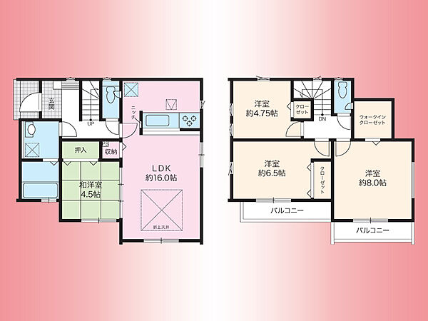 間取りを拡大表示