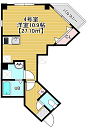 Soare 1Kの間取図画像