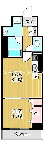 大阪府大阪市東成区深江南１丁目(賃貸マンション1LDK・3階・34.14㎡)の写真 その2