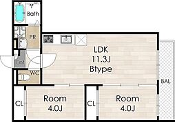間取図画像 2LDK