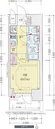 プレサンス松屋町VIGOROUS 1Kの間取図画像