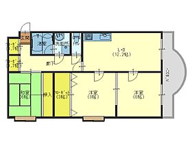 ハイツヒルトンパートIV  ｜ 大阪府大阪市天王寺区清水谷町（賃貸マンション3LDK・6階・68.04㎡） その2