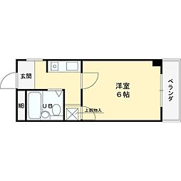 ニューハイムナガツカ 1Kの間取図画像