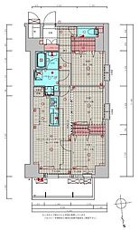 プレサンスNEO新深江リュミエル 3LDKの間取図画像