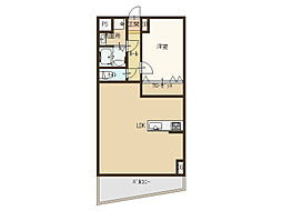 セレッソコート上本町EAST 1LDKの間取図画像